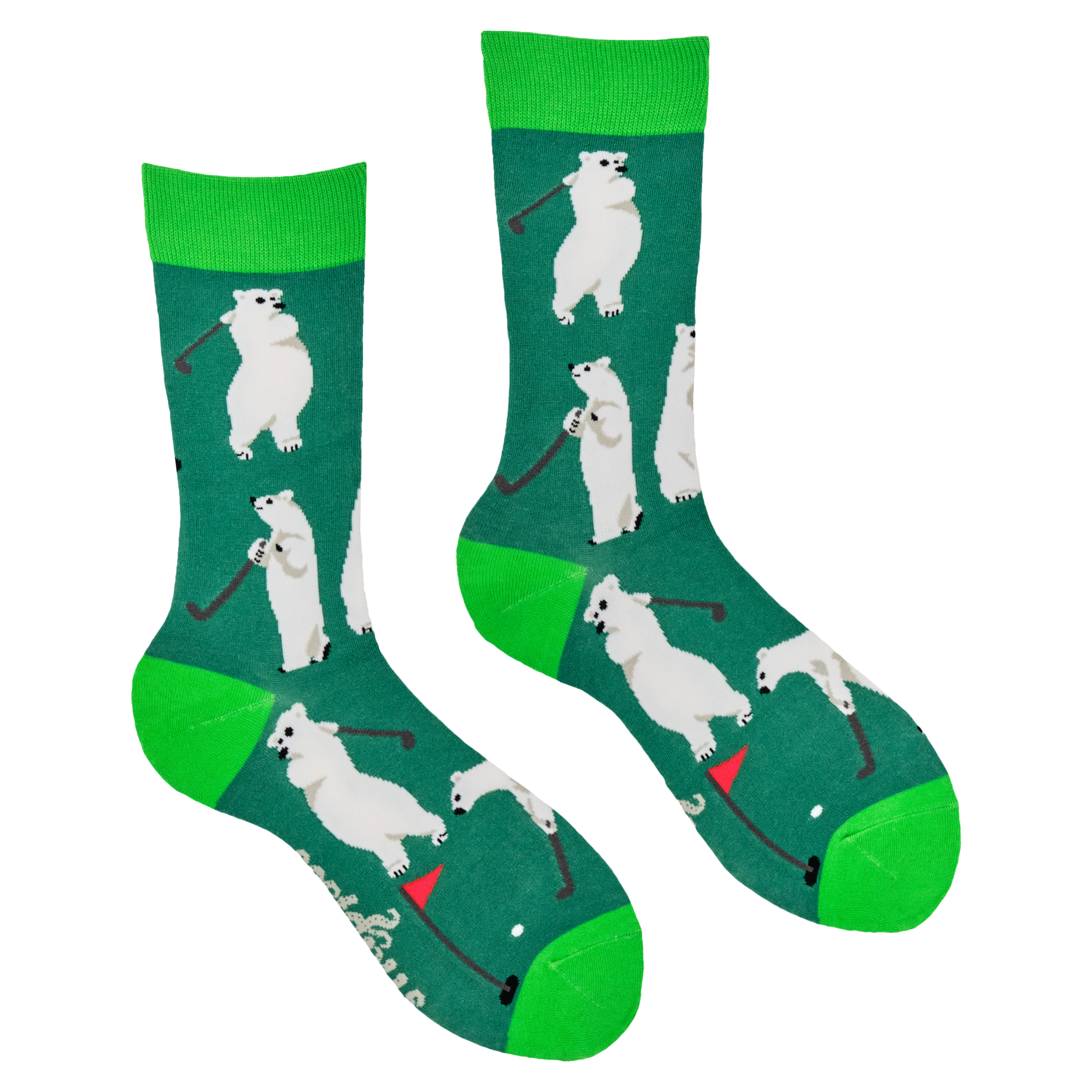 Polar Bear Socks - Golf Bear