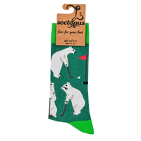 Polar Bear Socks - Golf Bear
