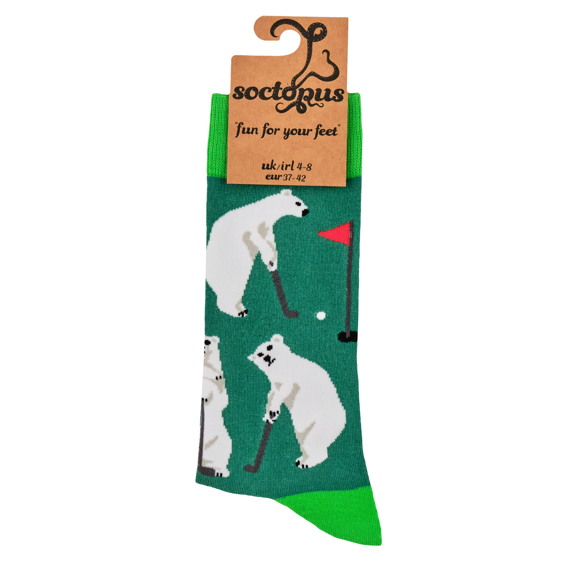 Polar Bear Socks - Golf Bear