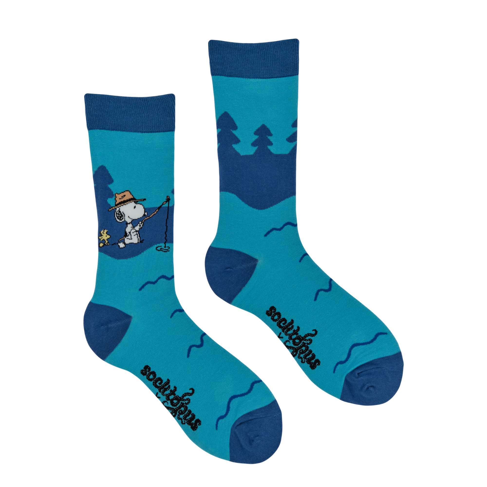 Gone Fishing Socks - Peanuts