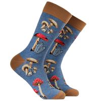 Crystals and Mushrooms Socks - Good Vibes and Fun-Gis