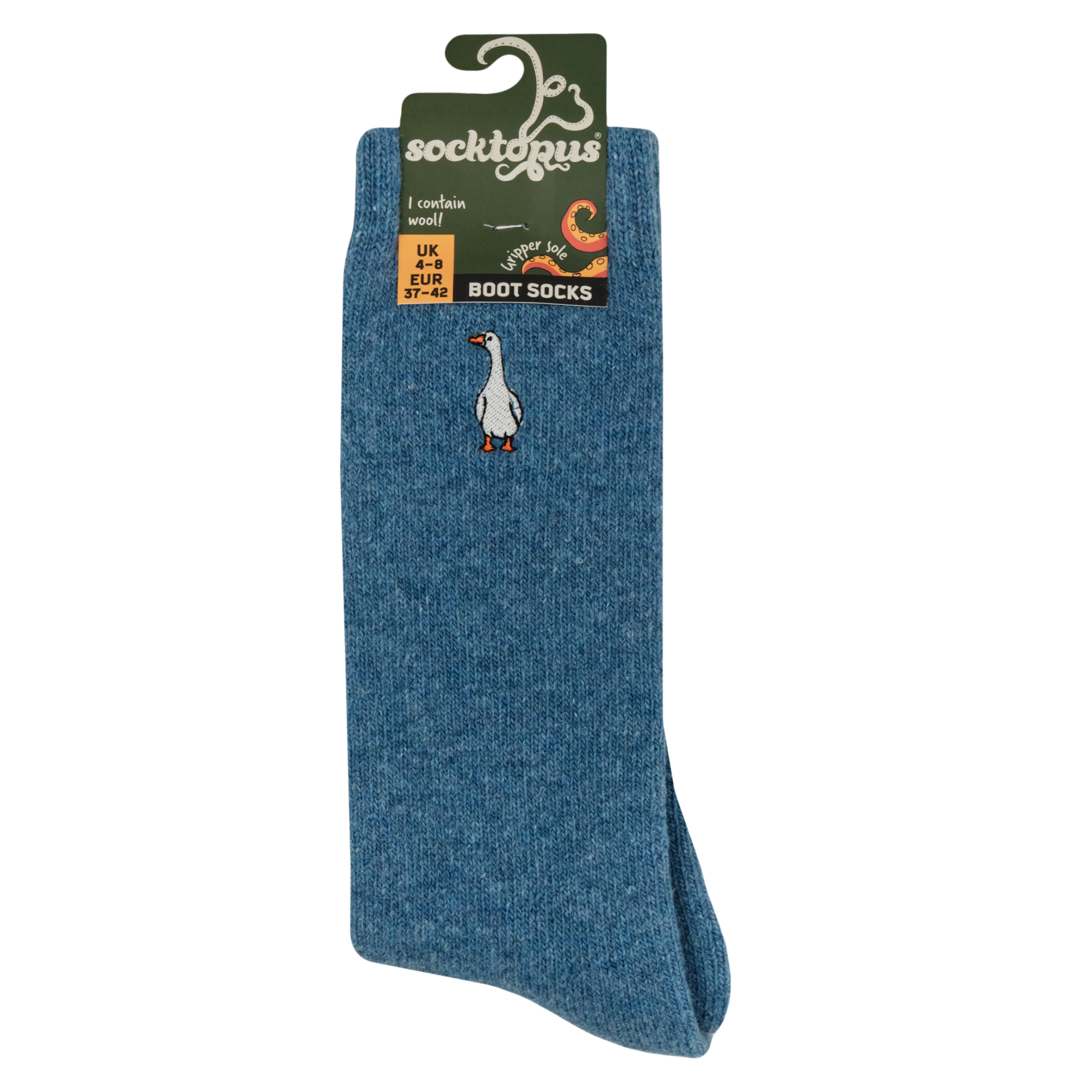 Goose Embroidered Boot Socks