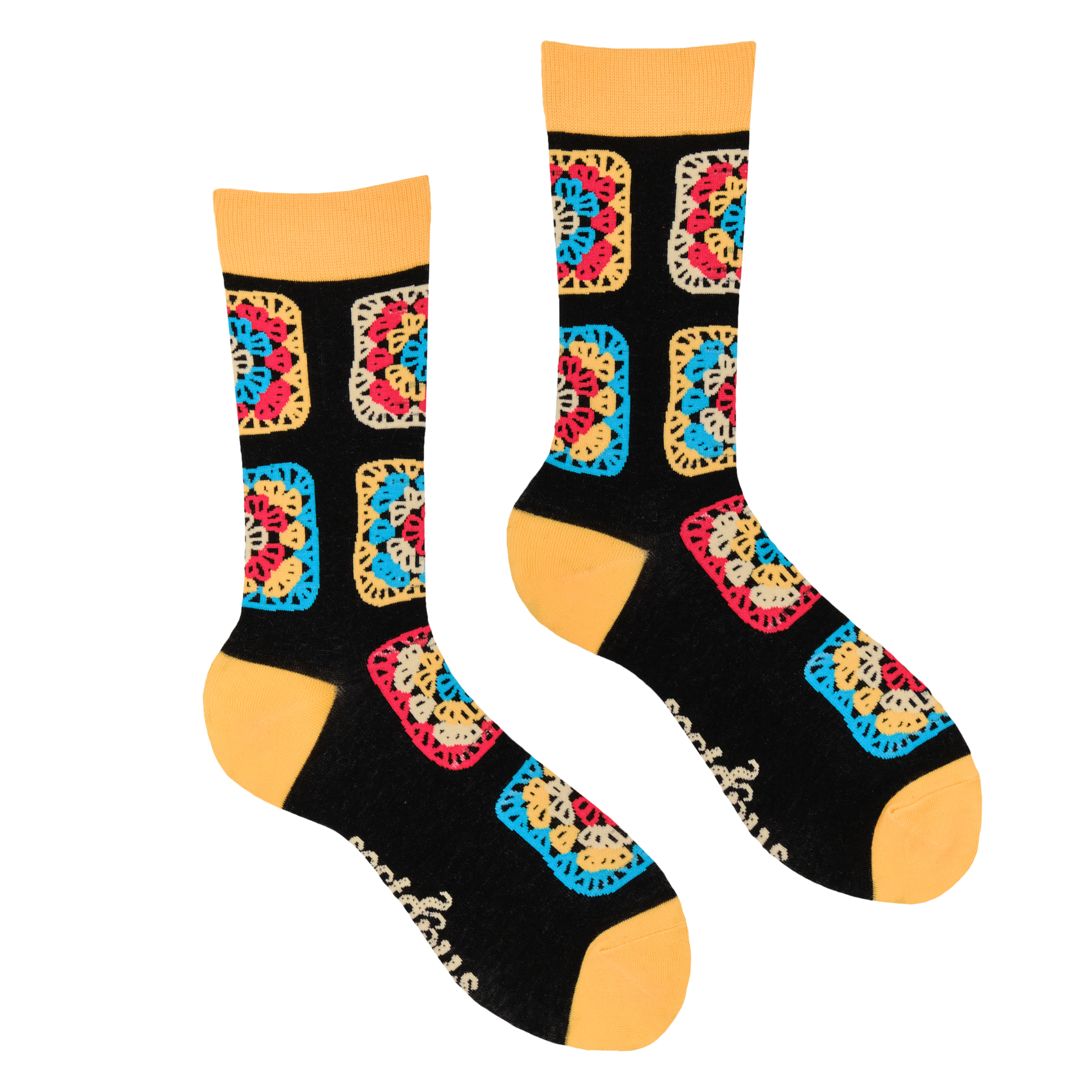 Crochet Socks - Granny Squares