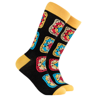 Crochet Socks - Granny Squares