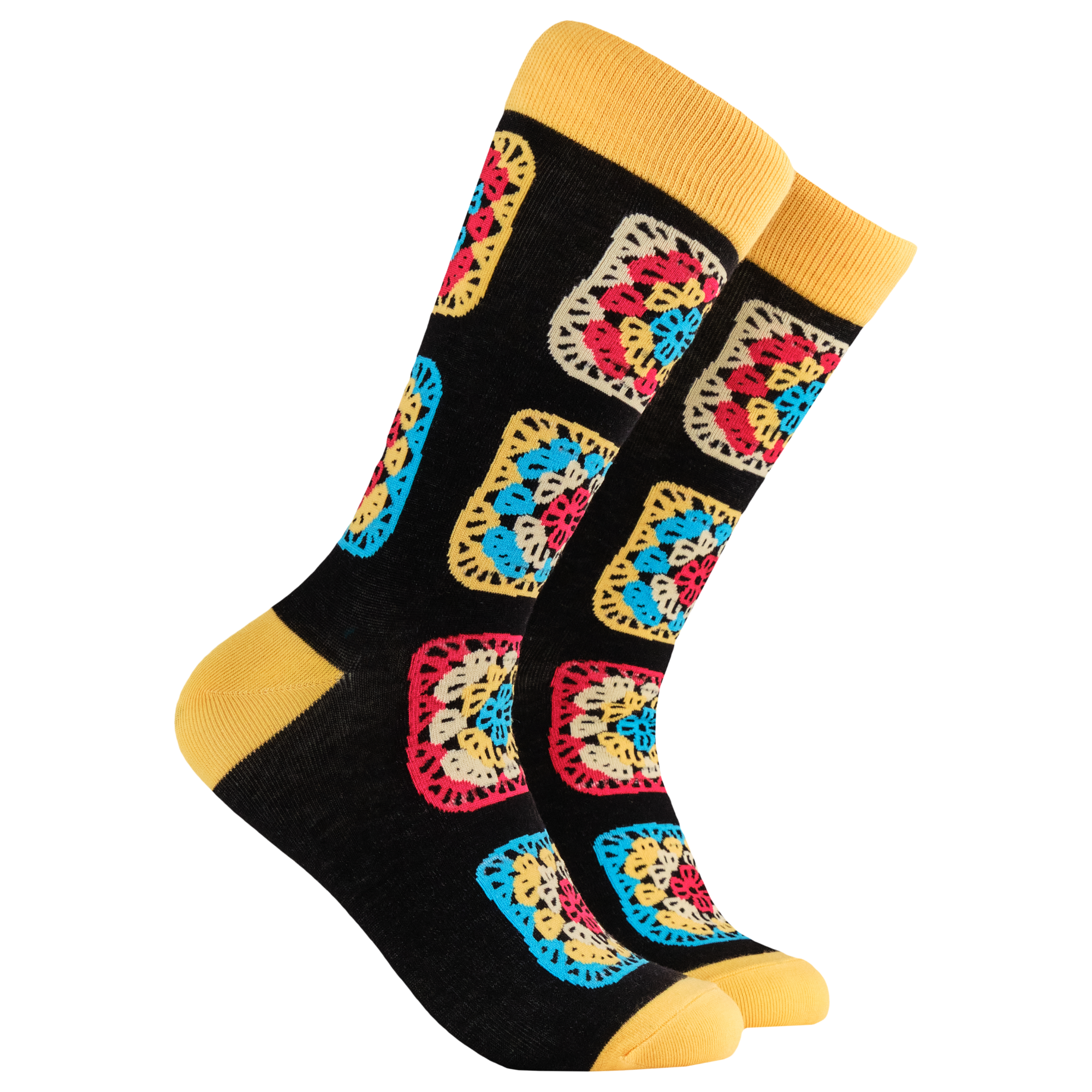 Crochet Socks - Granny Squares