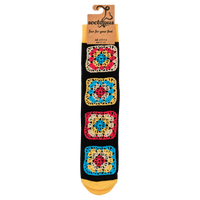 Crochet Socks - Granny Squares