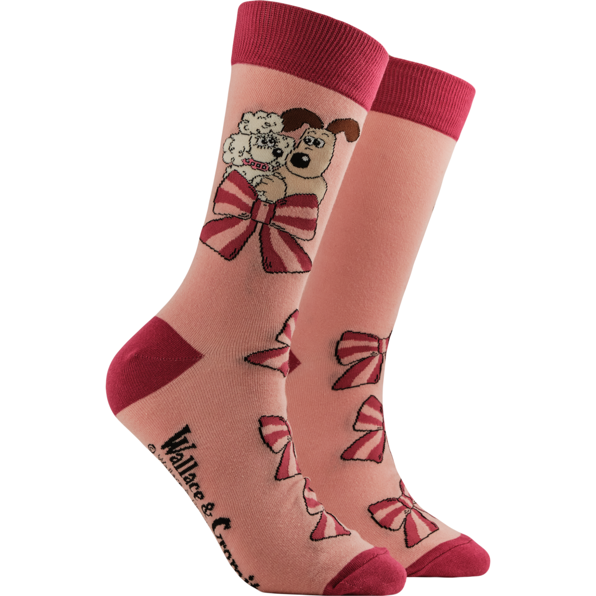 Gromit and Fluffles Bow Socks - Wallace and Gromit