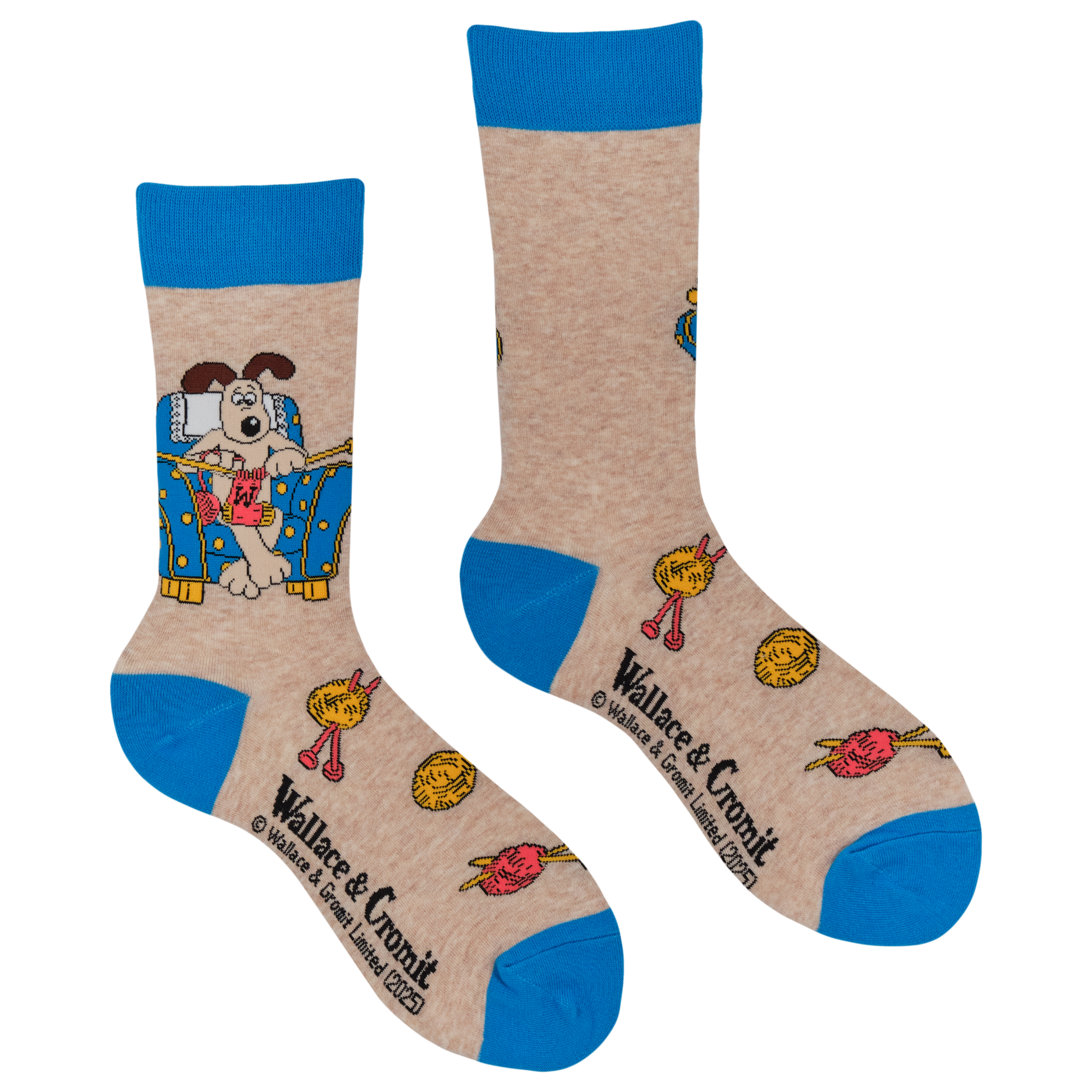 Gromit Knitting Socks - Wallace and Gromit
