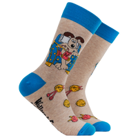 Gromit Knitting Socks - Wallace and Gromit