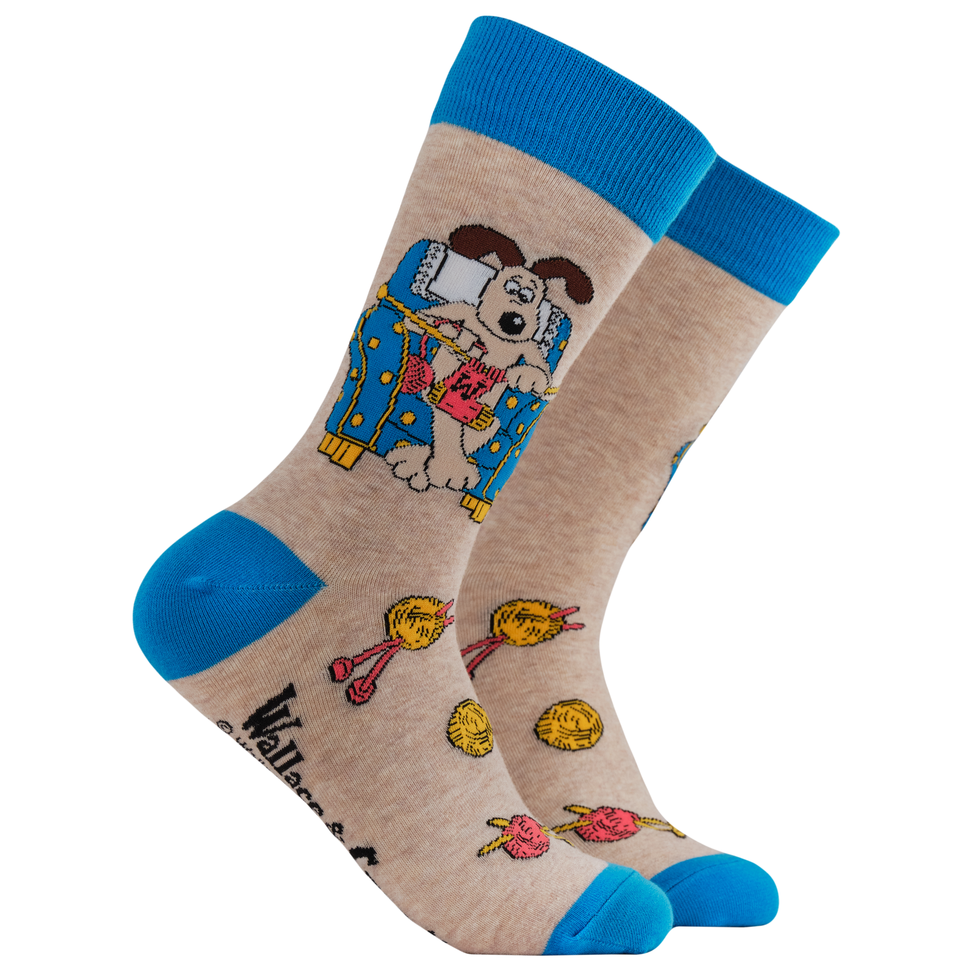 Gromit Knitting Socks - Wallace and Gromit