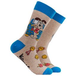 Gromit Knitting Socks - Wallace and Gromit