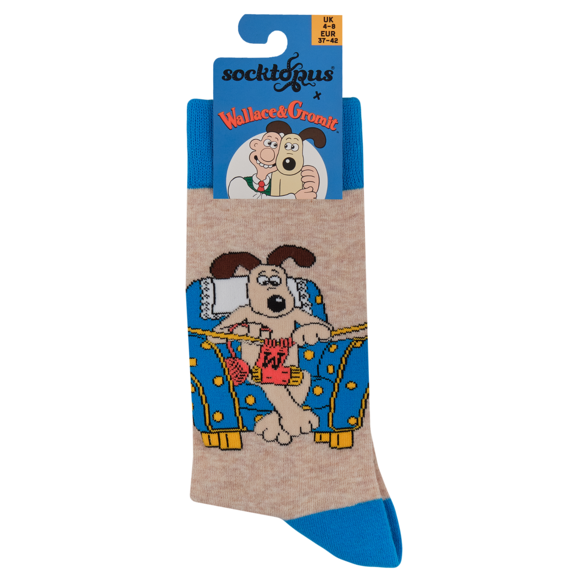 Gromit Knitting Socks - Wallace and Gromit