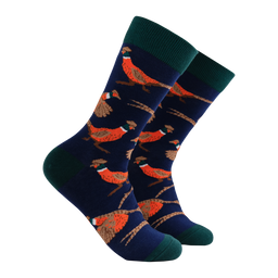 Pheasant Socks - Game Bird - NAVY
