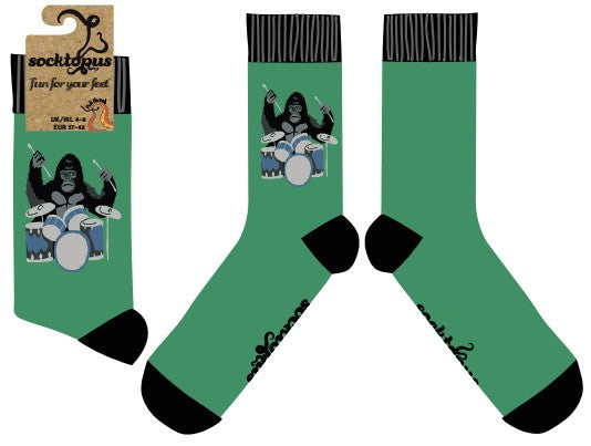 Gorilla Drumming Socks