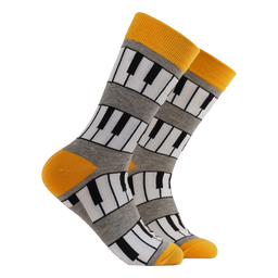 Piano Socks - Head, Shoulders, Keys & Toes - LARGE