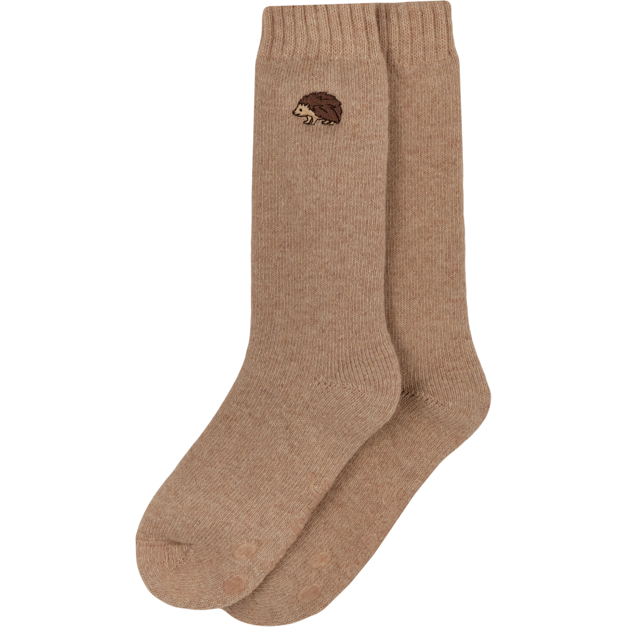 Hedgehog Embroidered Boot Socks