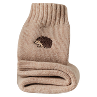 Hedgehog Embroidered Boot Socks