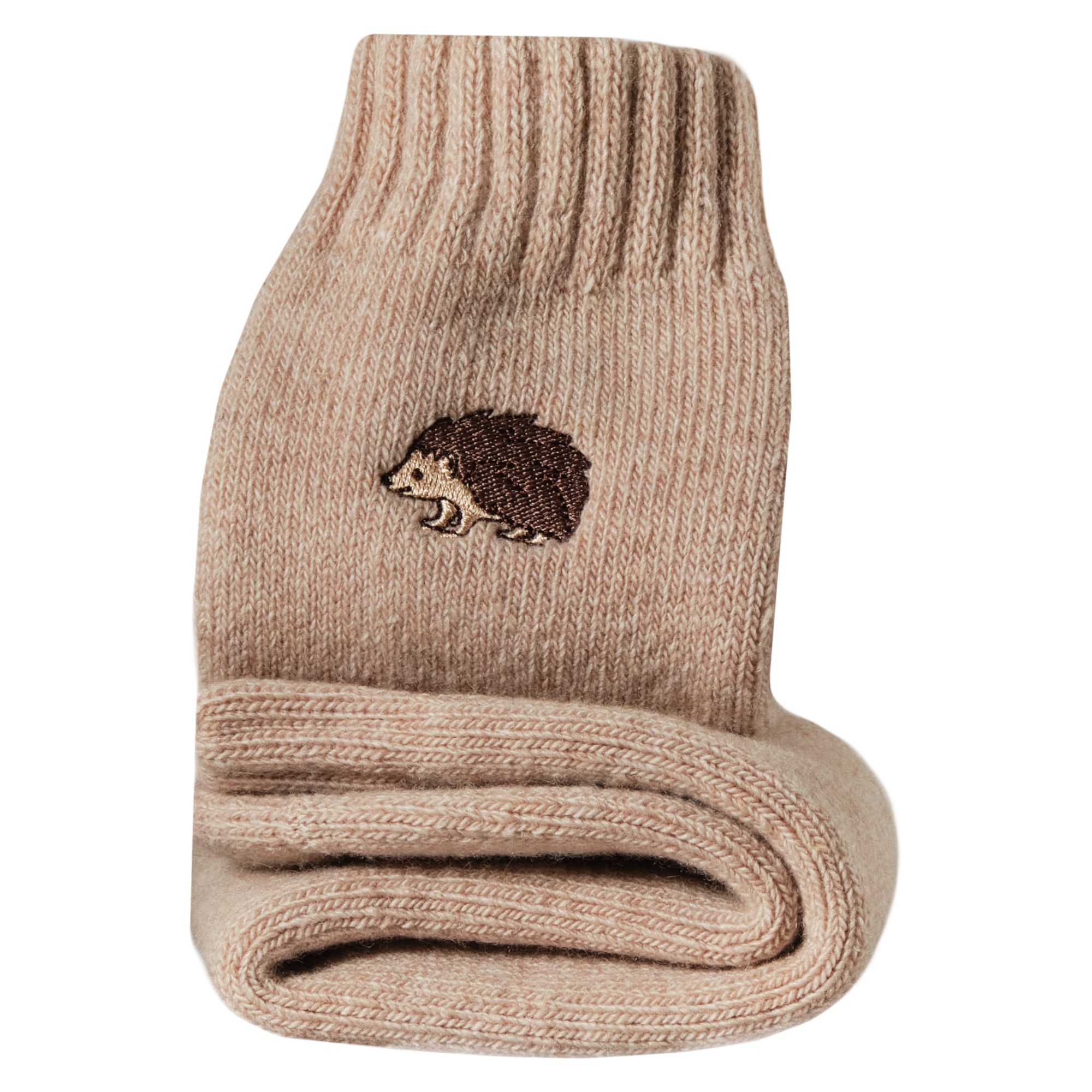 Hedgehog Embroidered Boot Socks