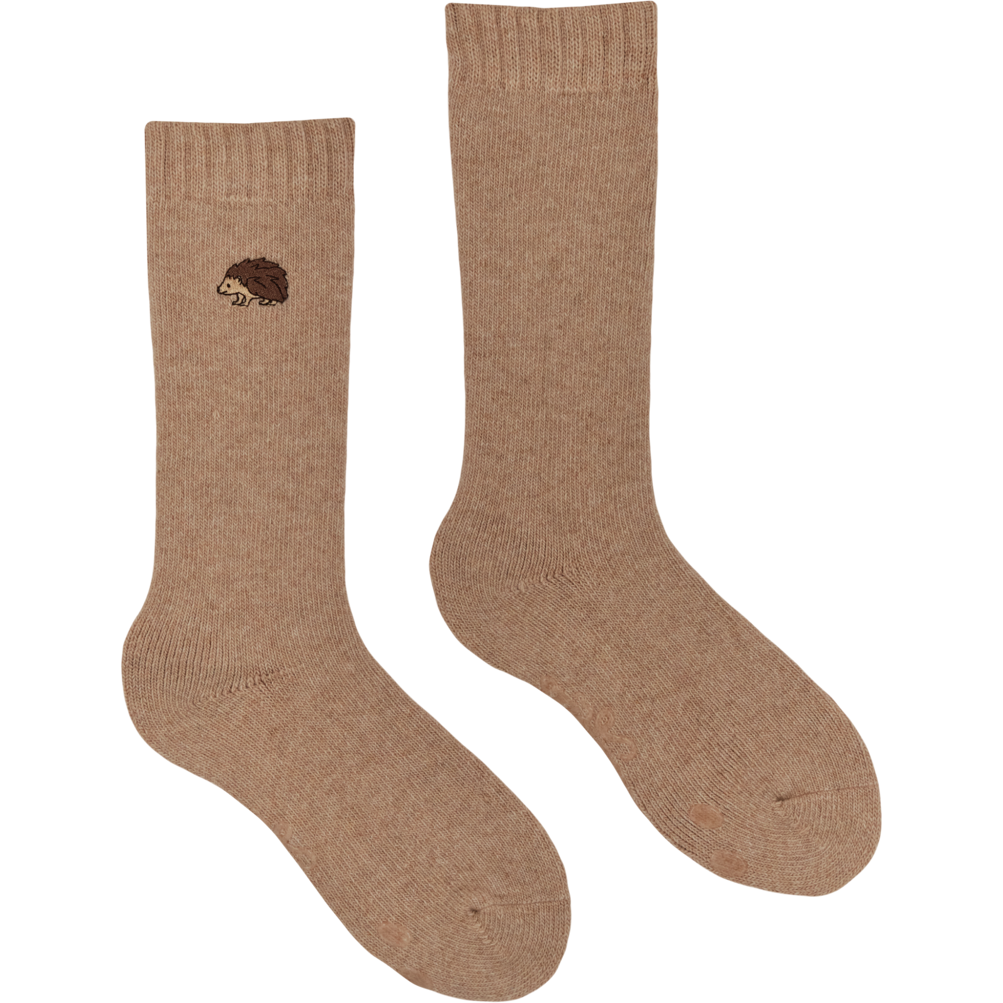 Hedgehog Embroidered Boot Socks