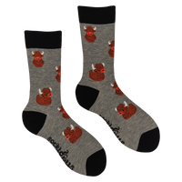 Highland Coo Rubber Duck Socks