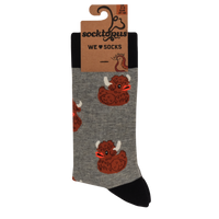 Highland Coo Rubber Duck Socks