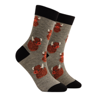 Highland Coo Rubber Duck Mini Socks