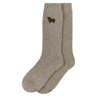 Highland Cow Embroidered Boot Socks