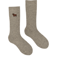 Highland Cow Embroidered Boot Socks