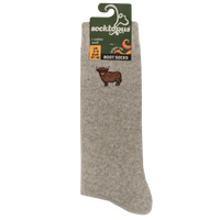 Highland Cow Embroidered Boot Socks