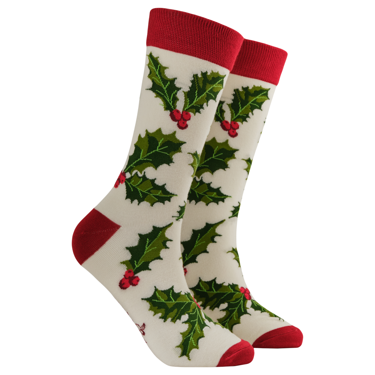 Holly Bamboo Socks - Deck the Toes