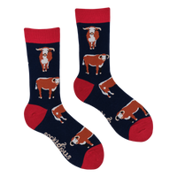 Longhorn Cow Socks - Horn To Be Wild