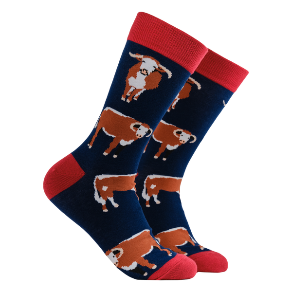 Longhorn Cow Socks - Horn To Be Wild