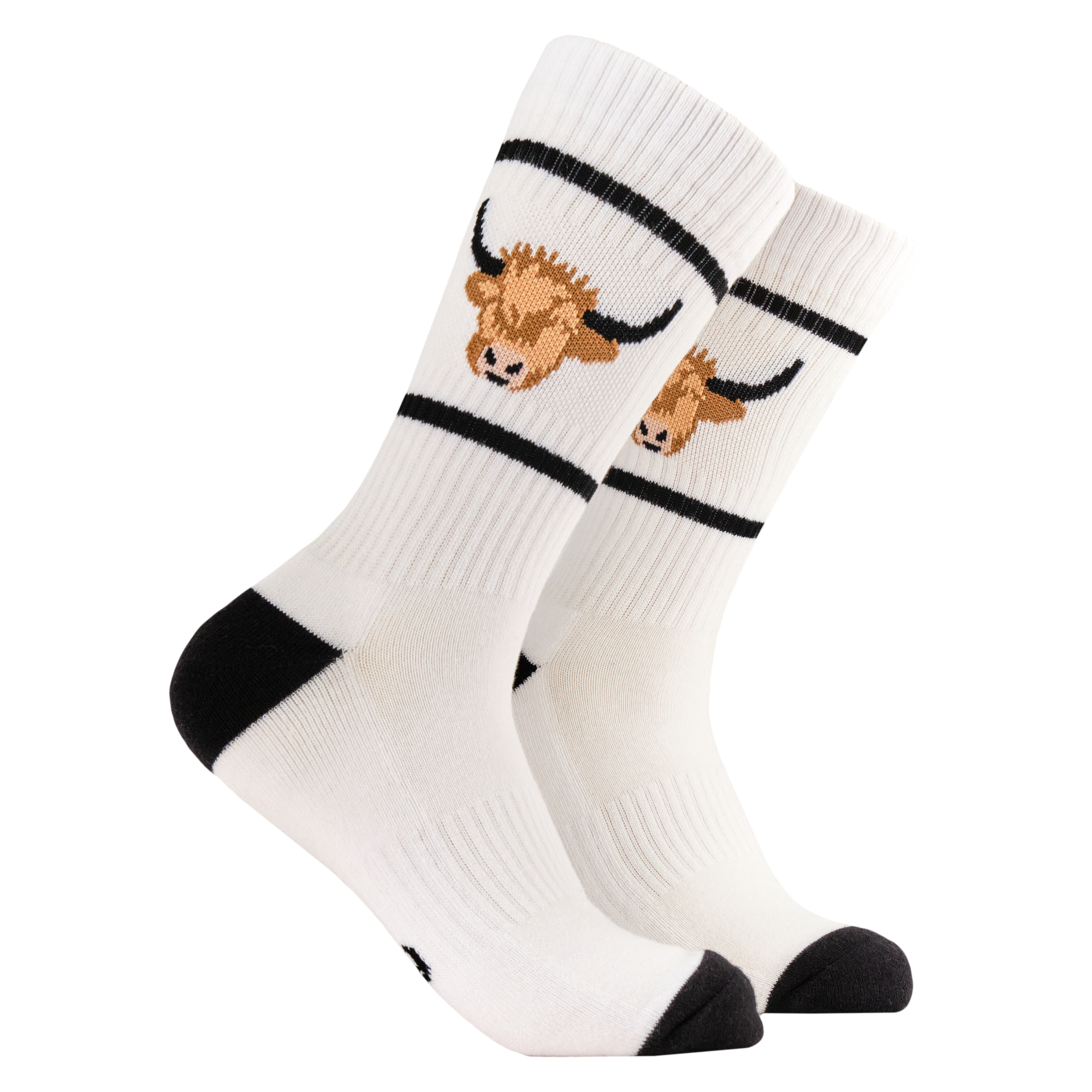 Highland Cow Athletic Socks