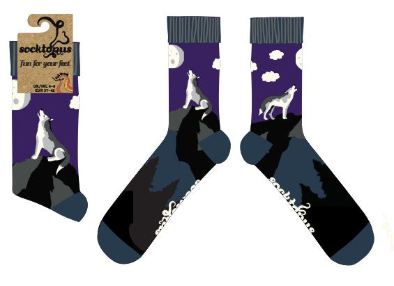 Howling at the Moon Socks
