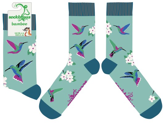 Hummingbird Bamboo Socks - Hummmazing