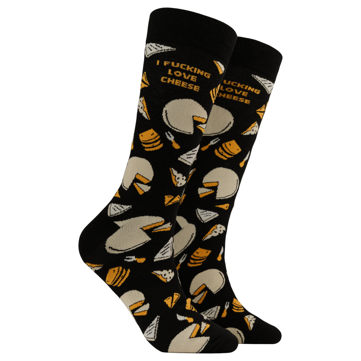 I Fucking Love Cheese Socks - Large