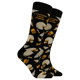 I Fucking Love Cheese Socks - Large