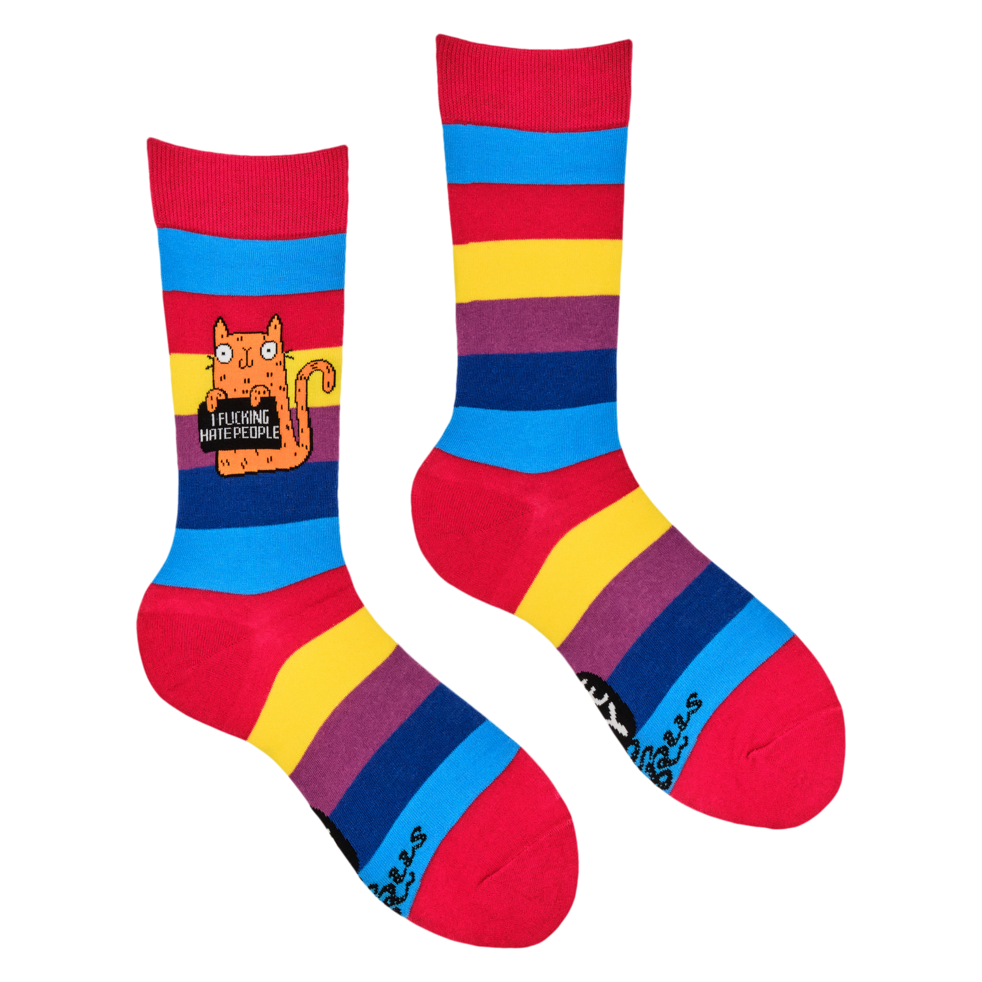 I Fucking Hate People Socks - Socktopus X Katie Abey