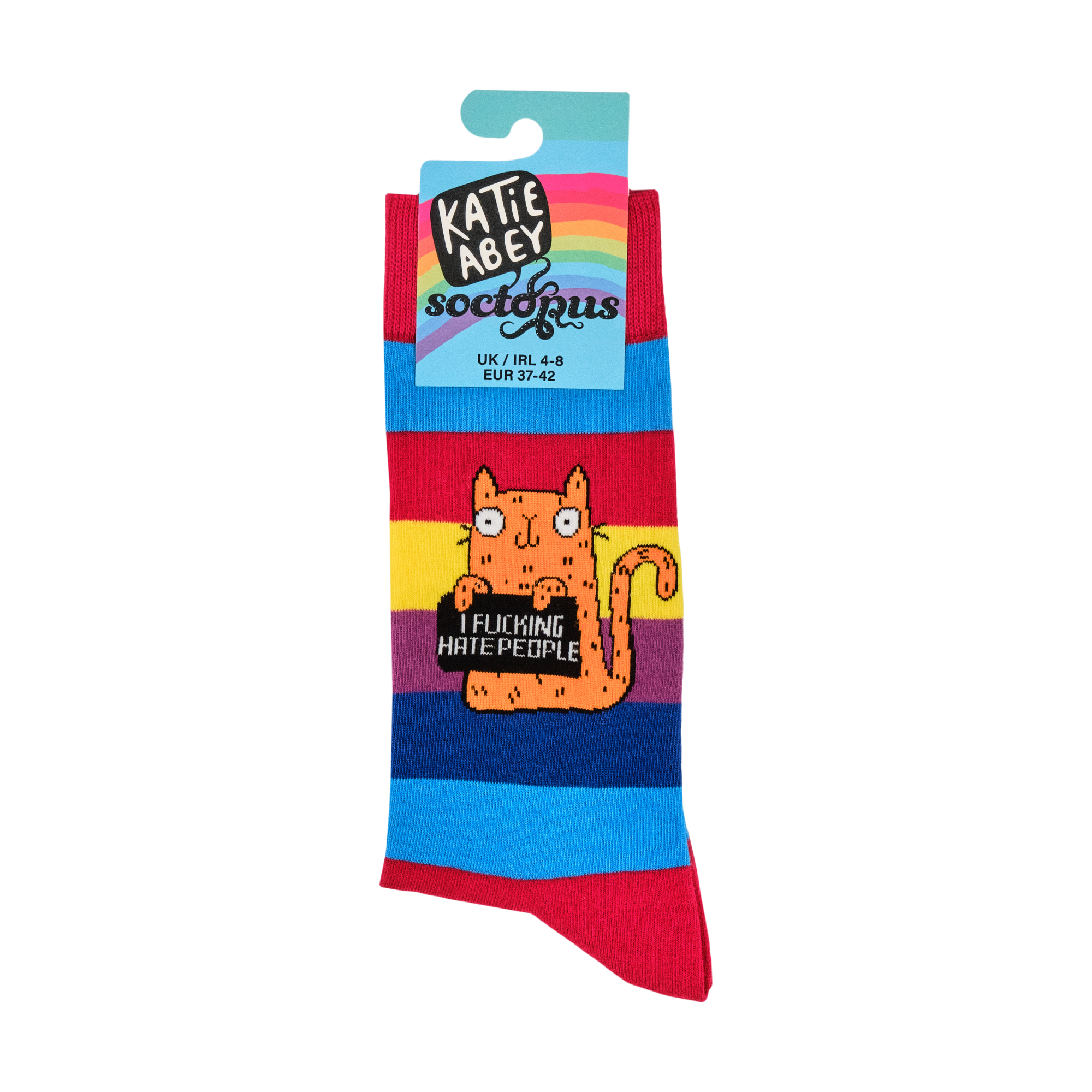 I Fucking Hate People Socks - Socktopus X Katie Abey