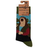Capybara Mona Lisa Socks - I Louvre Capybaras