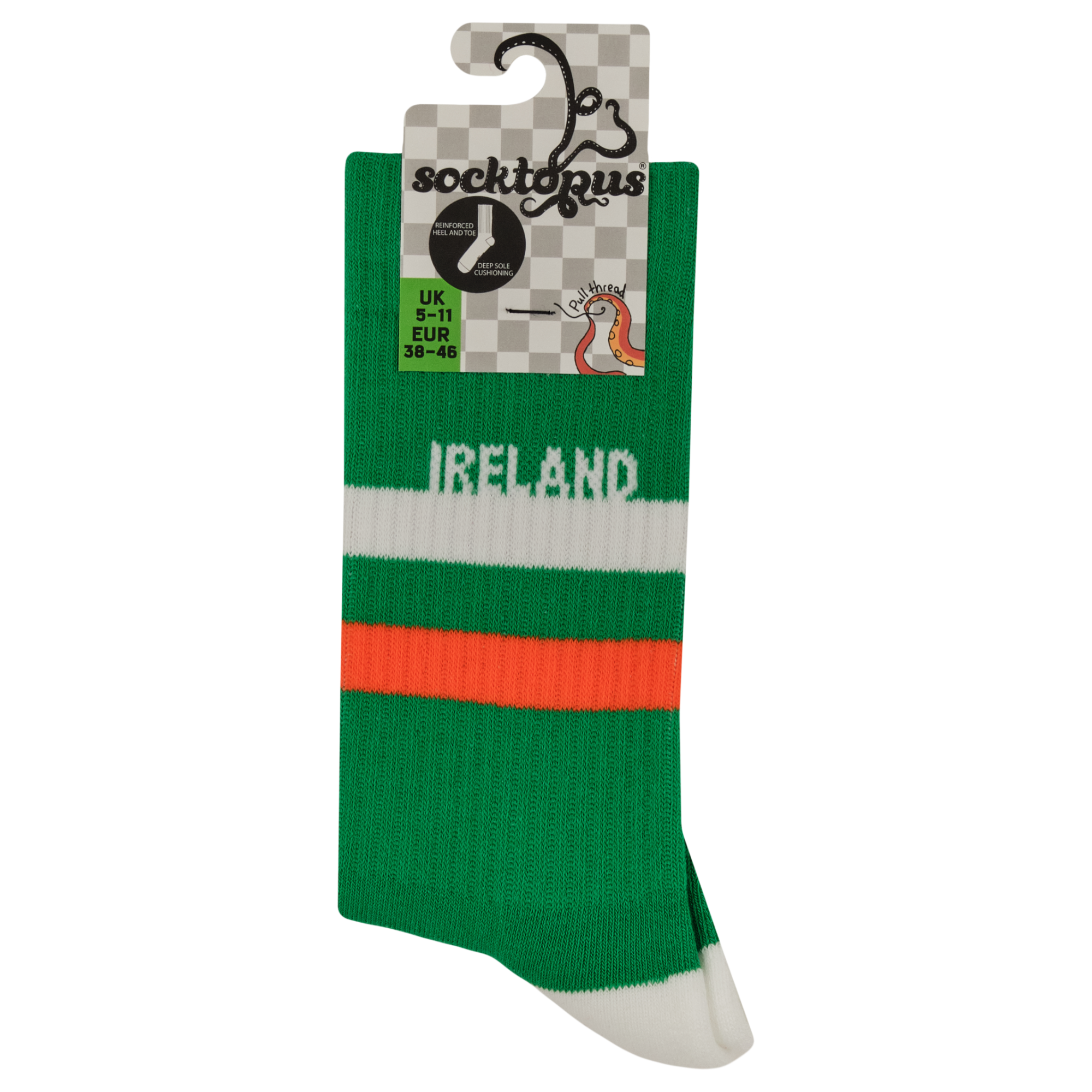 Ireland Retro Sports Athletic Socks
