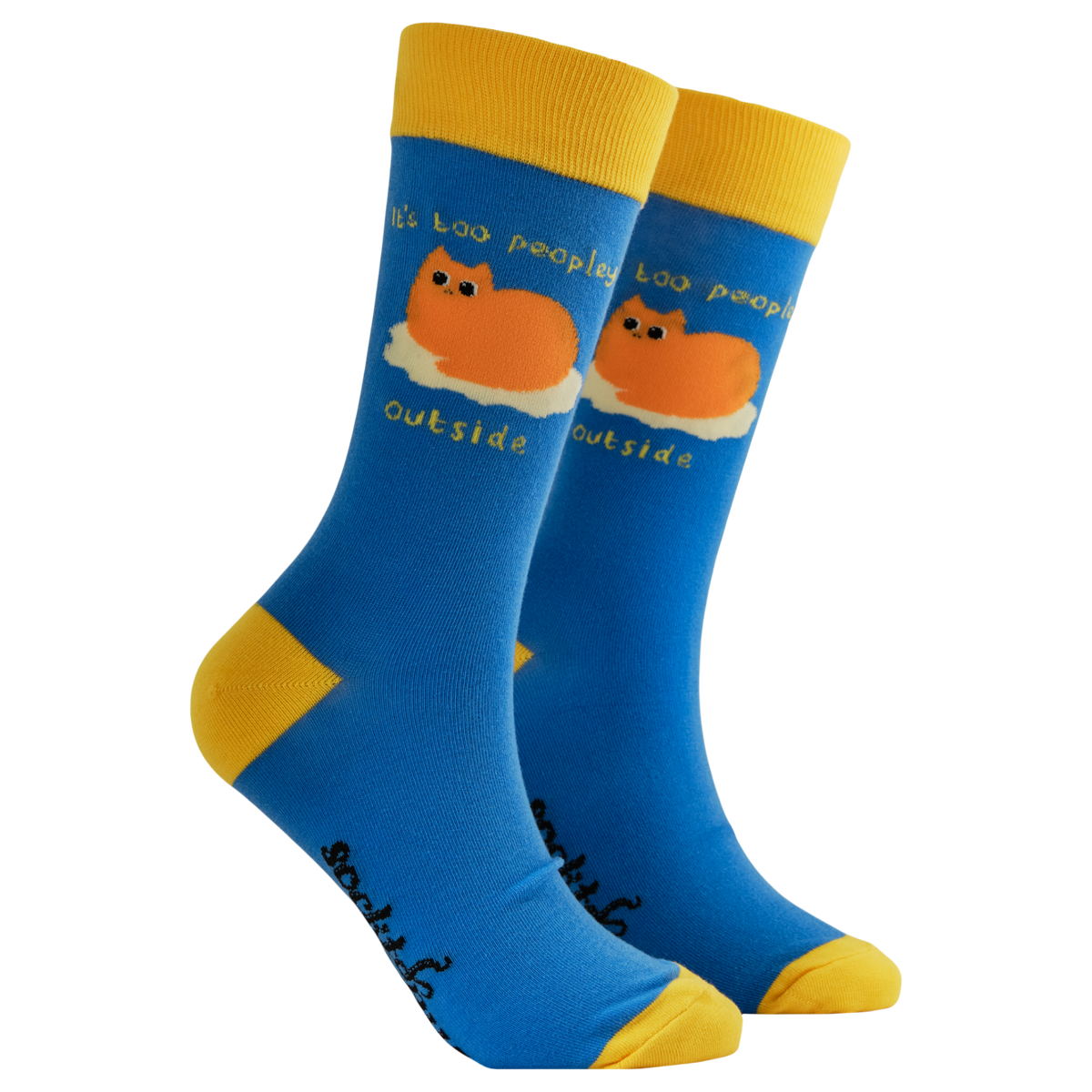 It's Too Peopley Outside Socks - Paper Tail