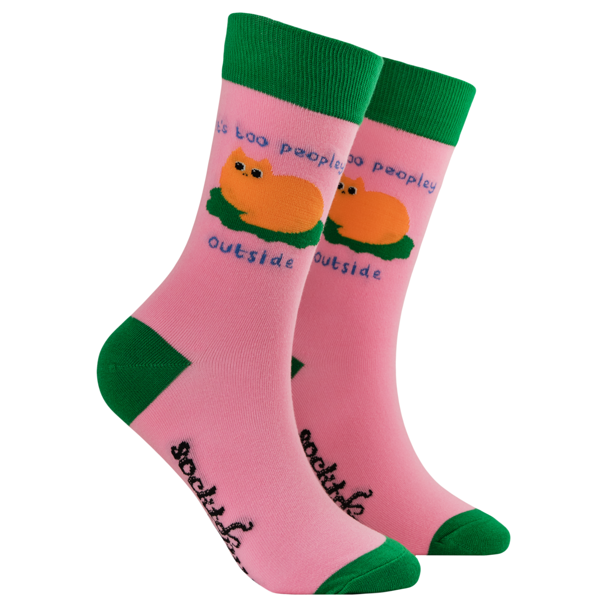 It's Too Peopley Outside Socks - Paper Tail
