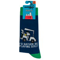 I'd Rather be Playing Golf Socks - Peanuts