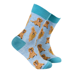 Golden Retriever Socks - I'm A Retriever - LIGHT BLUE