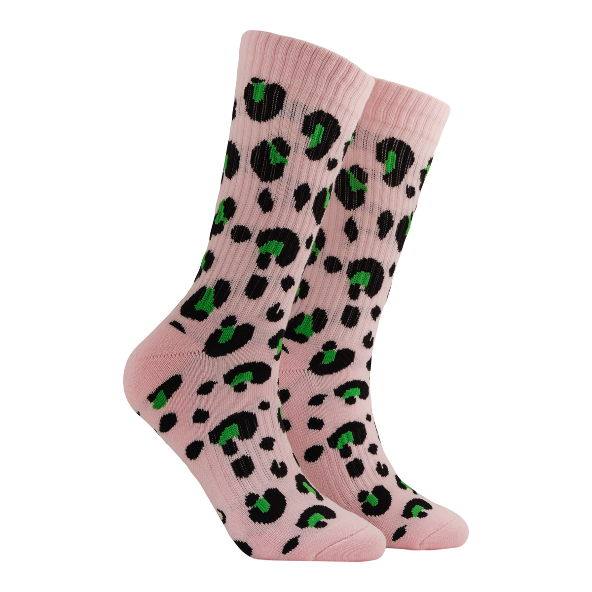 Leopard Print Athletic Socks