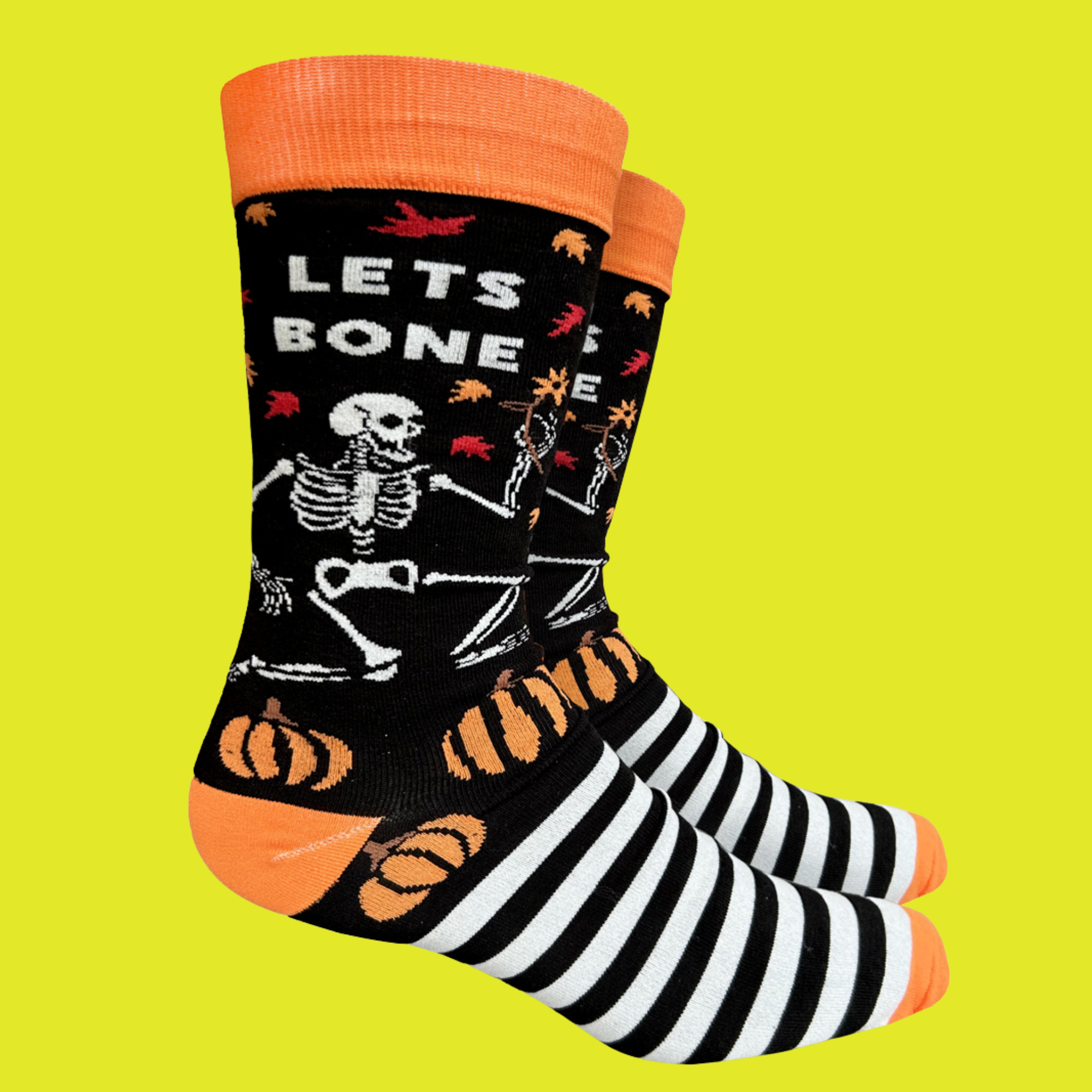 Let's Bone Slogan Socks