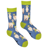 Fluffy Llama Drama Socks