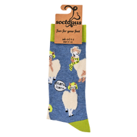 Fluffy Llama Drama Socks