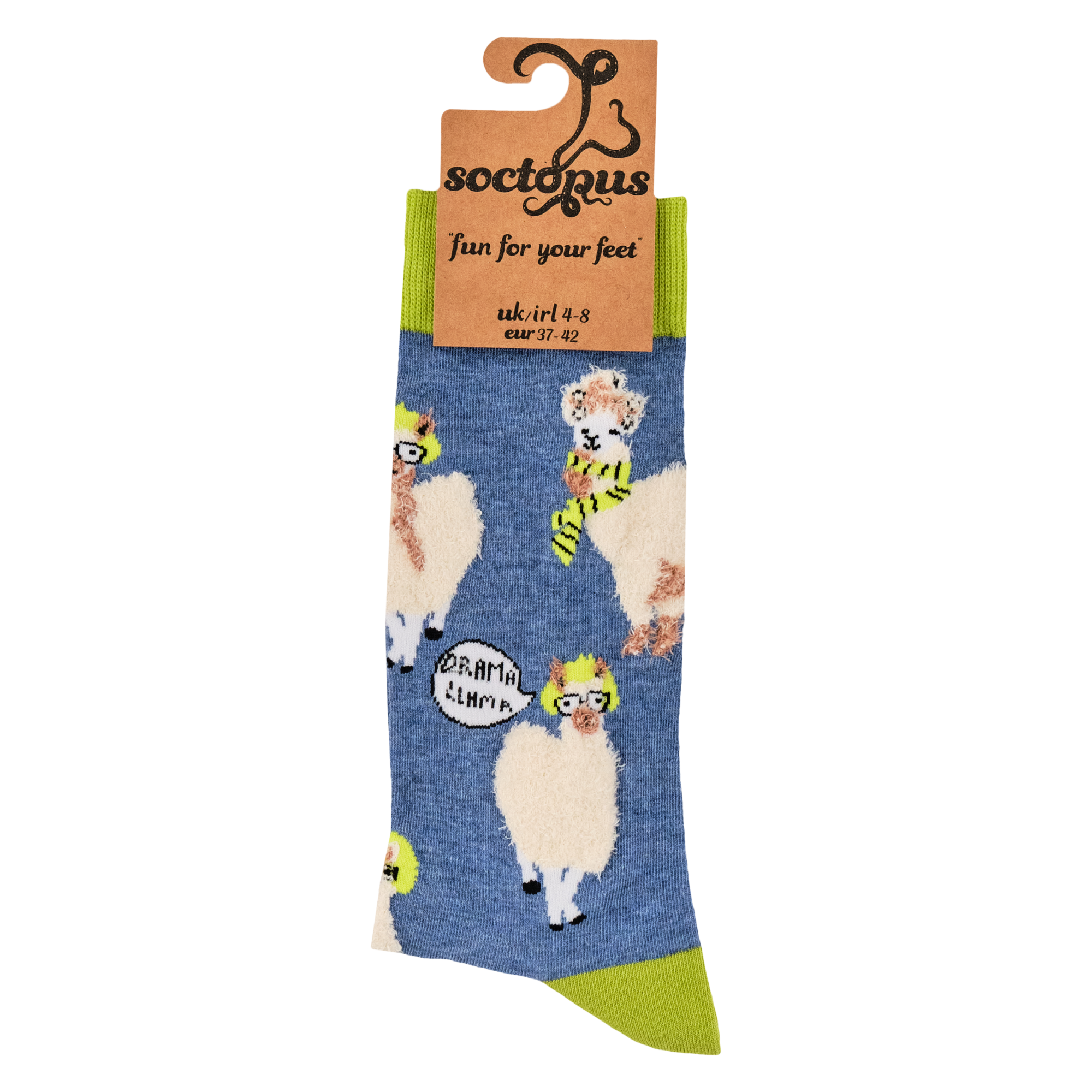 Fluffy Llama Drama Socks